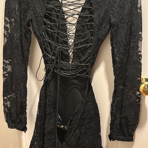 For Love and Lemons Lace Pattern Mini Dress - Picture 3 of 5